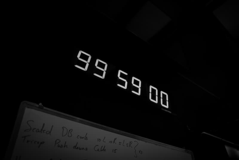 Interval timer on the wall